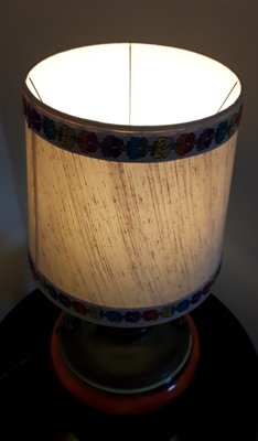 Vintage German Table Lamp with a Ceramic Foot, 1960s-HOI-1383322