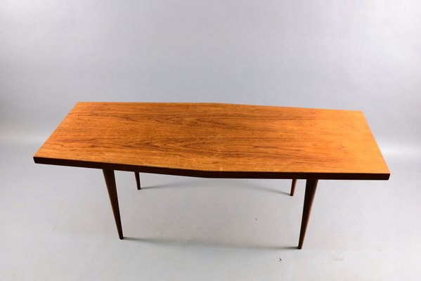 Vintage German Teak Trapezoid Coffee Table, 1960s-CIP-684402