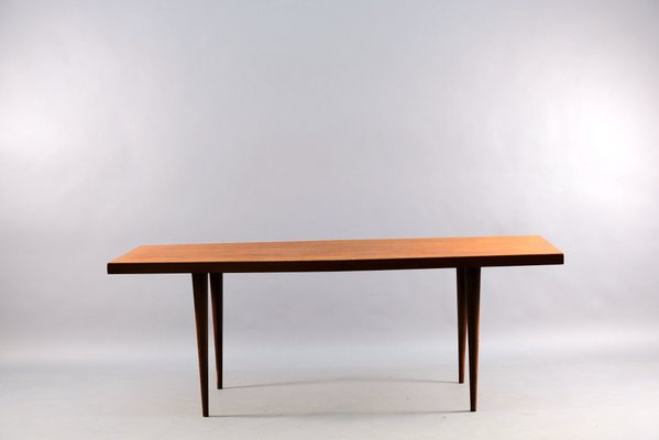 Vintage German Teak Trapezoid Coffee Table, 1960s-CIP-684402