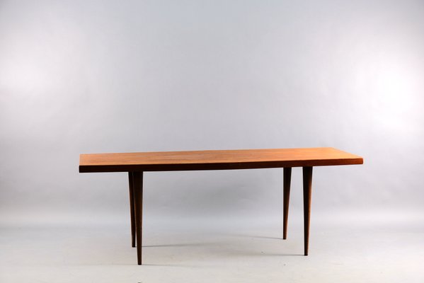 Vintage German Teak Trapezoid Coffee Table, 1960s-CIP-684402