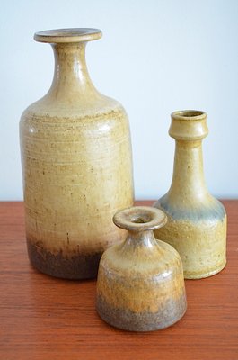 Vintage German Vases by Rudi Stahl, 1970s, Set of 3-OV-845387