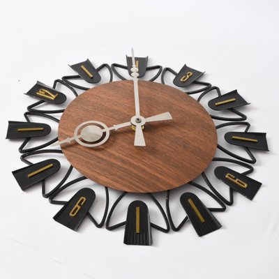 Vintage German Wall Clock from Exacta, 1960s-IXK-1453997