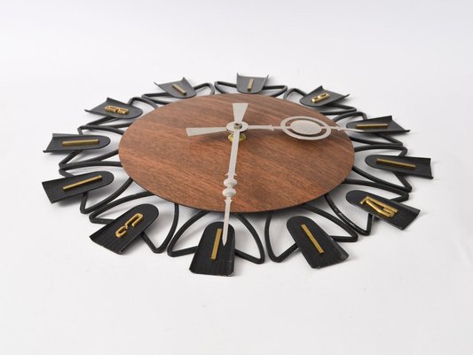 Vintage German Wall Clock from Exacta, 1960s-IXK-1453997