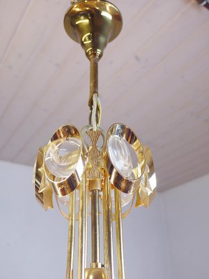 Vintage Gilt Brass and Crystal Glass Chandelier by Lobmeyr-DEK-1110743