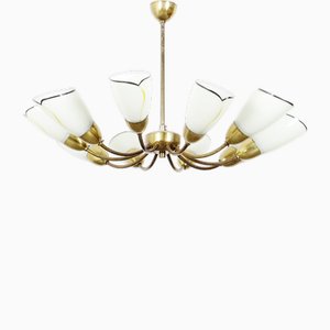 Vintage Gilt Chandelier, 1960s-JUN-1788976