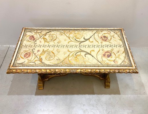 Vintage Giltwood Coffee Table, 1940s-NPC-878787