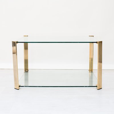 Vintage Glass and Iron Coffee Table, 1970s-NZV-1723961