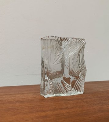 Vintage Glass Block Vase-UAH-1132038