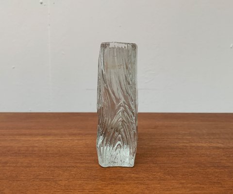 Vintage Glass Block Vase-UAH-1132038