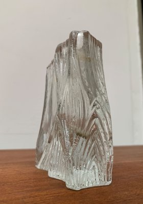 Vintage Glass Block Vase-UAH-1132038