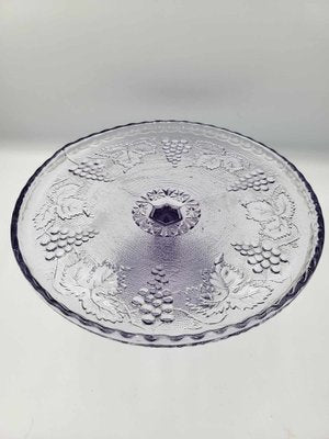 Vintage Glass Cake Platter from New Look, 1970s-CAQ-1368136