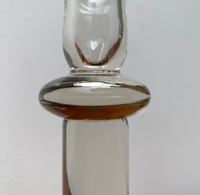 Vintage Glass Candleholder, 1970s, Set of 2-UAH-1377561