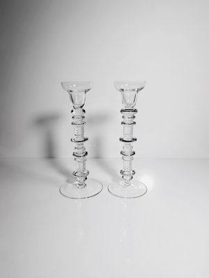 Vintage Glass Candlesticks from Peill & Putzler, 1960s-VTK-2022640