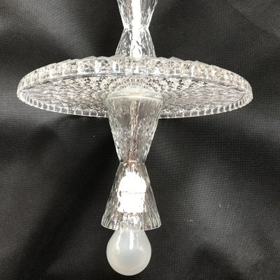 Vintage Glass Ceiling Lamp, 1970s-WQQ-1704537