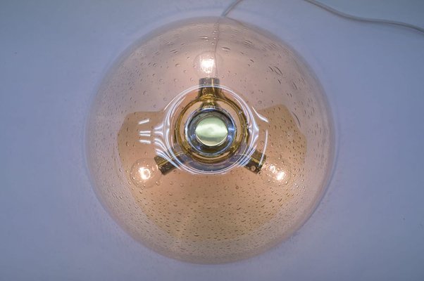 Vintage Glass Ceiling Lamp from WILA, 1970s-KQB-692955