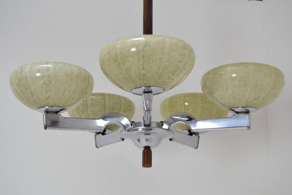 Vintage Glass Chandelier, 1960s-TZ-889235