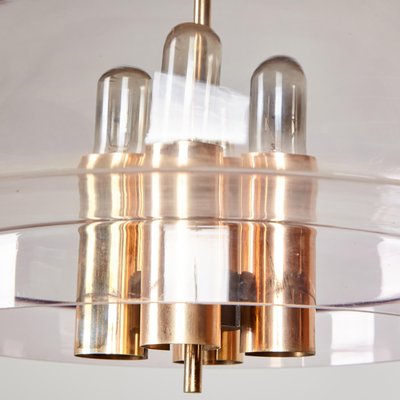 Vintage Glass Chandelier from Limburg-CI-1272639