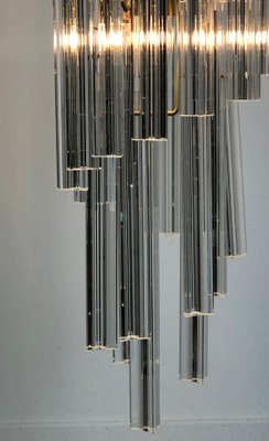 Vintage Glass Crystals Cascade Chandelier in the Style of Paolo Venini, 1980s-RWZ-1181069