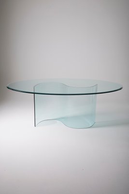 Vintage Glass Dining Table-QAC-2019757