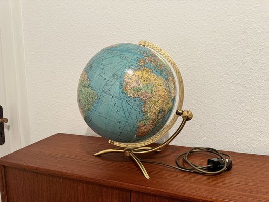 Vintage Glass Earth Globe by Paul Ostergaard 1950s-EBP-1784577