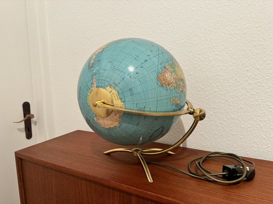 Vintage Glass Earth Globe by Paul Ostergaard 1950s-EBP-1784577