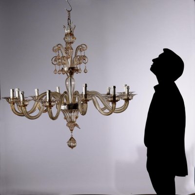 Vintage Glass Murano Chandelier-VMM-1098899