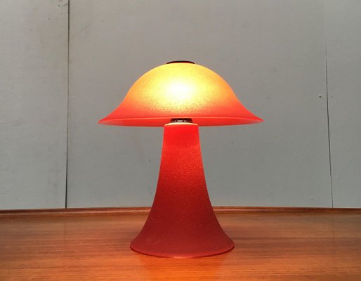 Vintage Glass Mushroom Table Lamp-UAH-856343