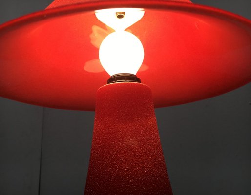 Vintage Glass Mushroom Table Lamp-UAH-856343