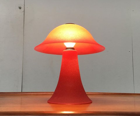 Vintage Glass Mushroom Table Lamp-UAH-856343