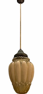 Vintage Glass Pendant Lamp, 1960s-JJC-934733