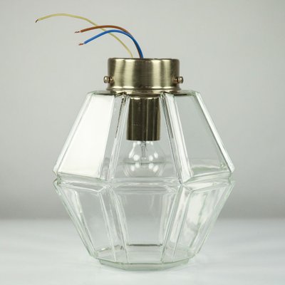 Vintage Glass Rhombus Ceiling Lamp from Limburg-FUP-698471