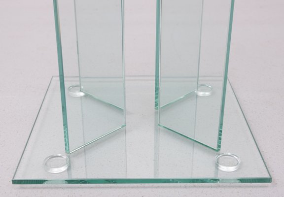 Vintage Glass Side Tables, 1980s, Set of 2-GCG-2041842