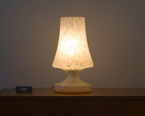 Vintage Glass Table Lamp, 1970s-FWY-583967