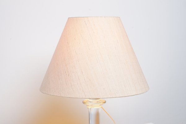 Vintage Glass Table Lamp from Holmegaard, 1960s-CIP-1104662