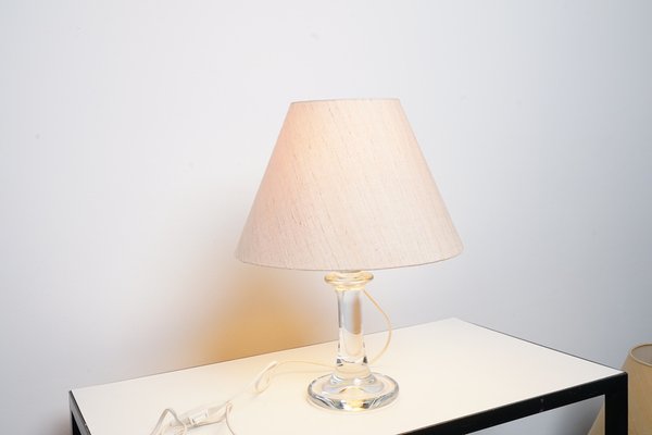 Vintage Glass Table Lamp from Holmegaard, 1960s-CIP-1104662