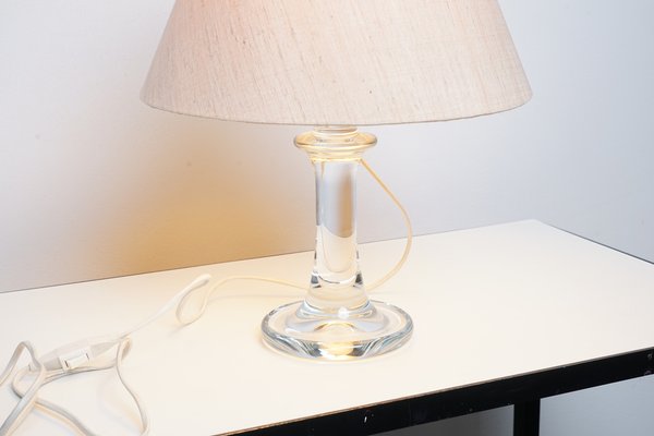 Vintage Glass Table Lamp from Holmegaard, 1960s-CIP-1104662