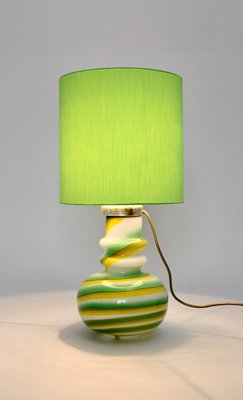 Vintage Glass Table Lamp, Italy, 1960s-NB-1328390