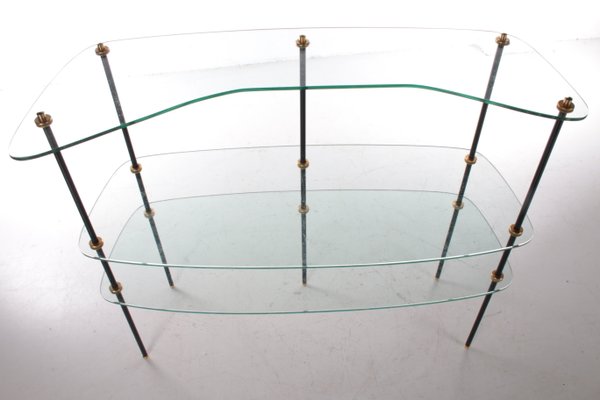 Vintage Glass Wall Rack, France, 1960-EZZ-1098374