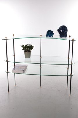 Vintage Glass Wall Rack, France, 1960-EZZ-1098374