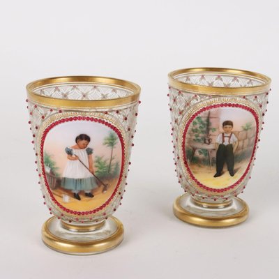 Vintage Glasses in Polychrome, Set of 10-VMM-1373798