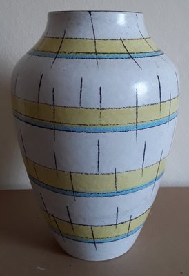 Vintage Glazed Ceramic Vase, Germany, 1960s-HOI-1374843