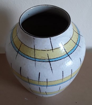 Vintage Glazed Ceramic Vase, Germany, 1960s-HOI-1374843