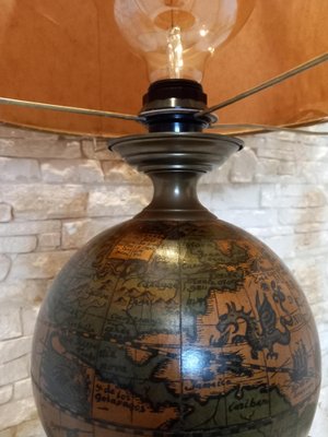 Vintage Globe Table Lamp-WMZ-1767517