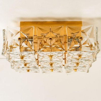 Vintage Gold-Plated Crystal Glass Wall Light by Kinkeldey, 1970s-VDW-2016897