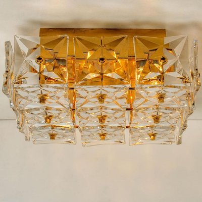 Vintage Gold-Plated Crystal Glass Wall Light by Kinkeldey, 1970s-VDW-2016897