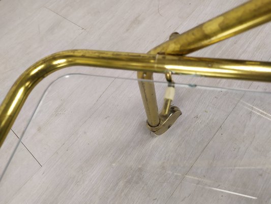 Vintage Golden Brass & Glass Trolley-EAD-1286947