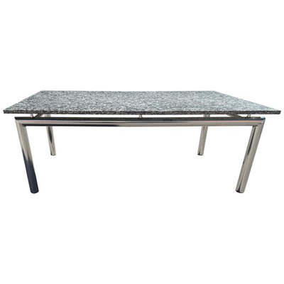 Vintage Granite & Chrome Coffee Table, 1980s-MXB-1240024