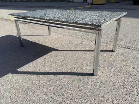 Vintage Granite & Chrome Coffee Table, 1980s-MXB-1240024