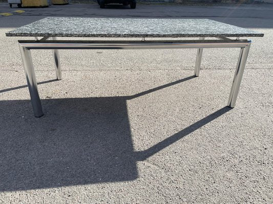 Vintage Granite & Chrome Coffee Table, 1980s-MXB-1240024