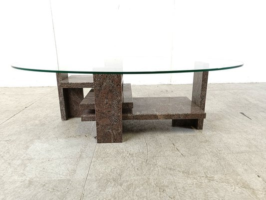 Vintage Granite Coffee Table attributed to Willy Ballez, 1970s-IRH-1741513